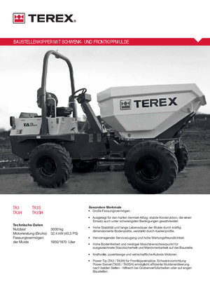 Колесни самосвали Terex TA 3