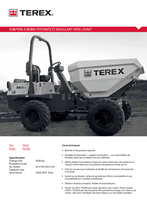 Колесни самосвали Terex TA 3