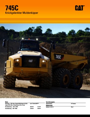 Съчленени самосвали Caterpillar 745C