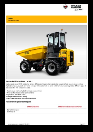 Колесни самосвали Wacker Neuson DW90