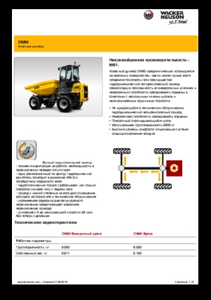 Колесни самосвали Wacker Neuson DW90