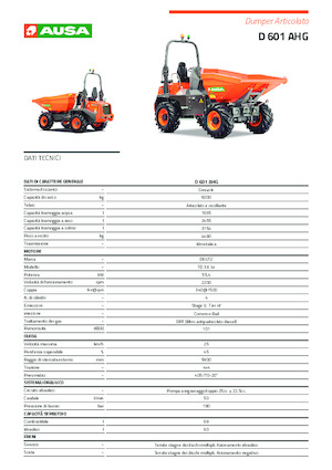 Колесни самосвали Ausa D 601 AHG 