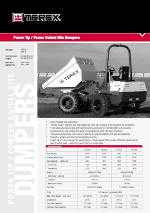 Колесни самосвали Terex PT 2000