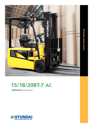 Челни вилични електрокари Hyundai 15 BT 7 ac