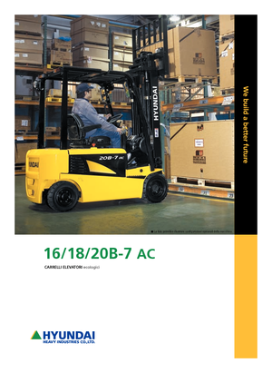 Челни вилични електрокари Hyundai 18 B 7