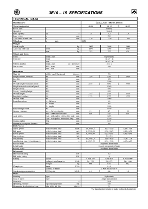 Челни вилични електрокари Desta 3 E 10