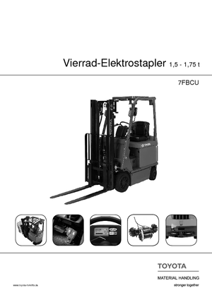 Челни вилични електрокари Toyota 7 FBCU 18