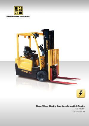 Челни вилични електрокари Hyster A1.3XNT