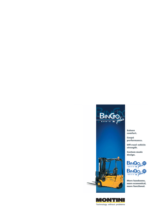 Челни вилични електрокари Montini Bingo plus N 163 CSM