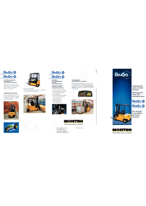 Челни вилични електрокари Montini Bingo plus N 204 GA CSM