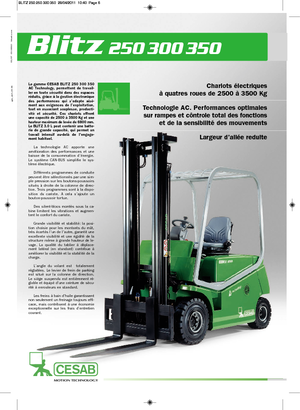 Челни вилични електрокари Cesab Blitz 300 L AC