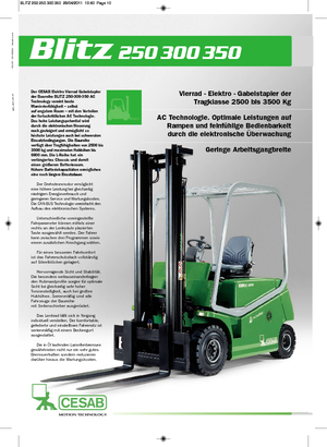 Челни вилични електрокари Cesab Blitz 300 L AC