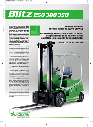 Челни вилични електрокари Cesab Blitz 300 L AC