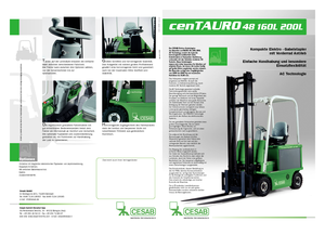 Челни вилични електрокари Cesab cenTAURO 48 160L AC