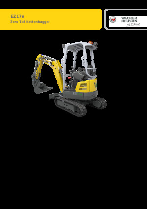 Електрически верижни багери Wacker Neuson EZ17e-2