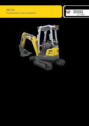 Електрически верижни багери Wacker Neuson EZ17e-2