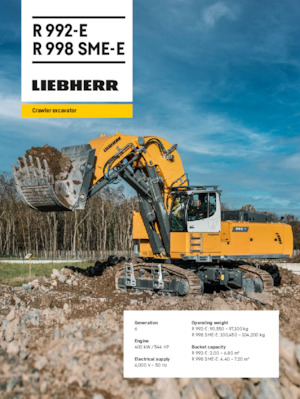 Електрически верижни багери Liebherr R 992-E