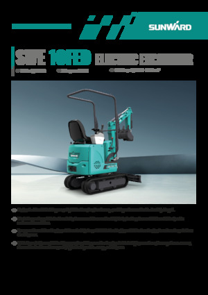 Електрически верижни багери Sunward SWE10FED