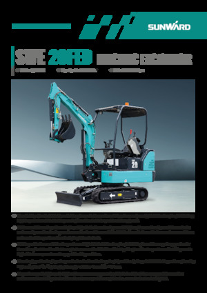 Електрически верижни багери Sunward SWE20FED