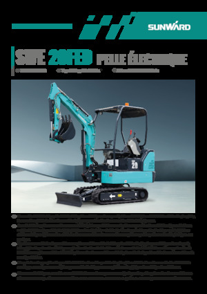 Електрически верижни багери Sunward SWE20FED