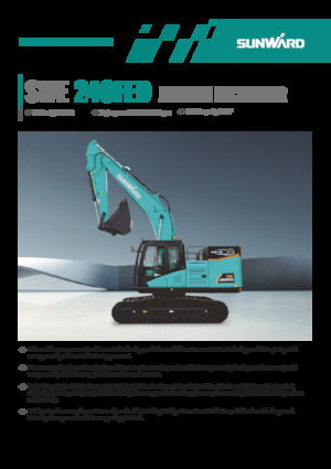 Електрически верижни багери Sunward SWE240FED