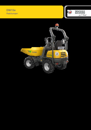 Електрически колесни самосвали Wacker Neuson DW15e