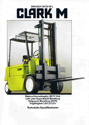 Челни вилични електрокари Clark ECM 30 L