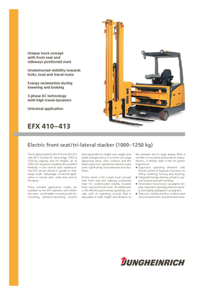 Електрически странични товарачи Jungheinrich EFX 413