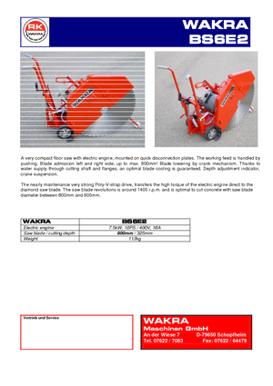 Фугорези WAKRA BS 6 E 2/800