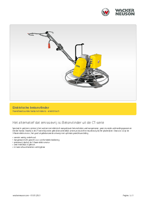 Роторни заглаждачи - ръчно водими Wacker Neuson CT 36-400 E