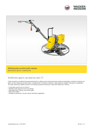 Роторни заглаждачи - ръчно водими Wacker Neuson CT 36-400 E