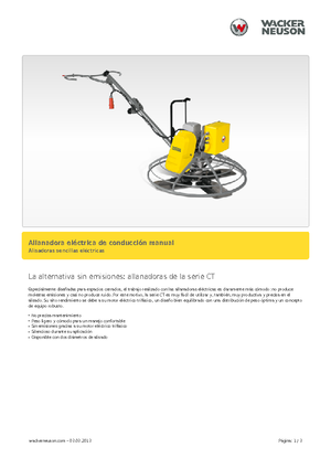 Роторни заглаждачи - ръчно водими Wacker Neuson CT 36-400 E