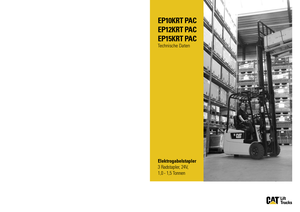 Челни вилични електрокари Caterpillar EP15K RT PAC