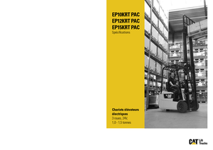 Челни вилични електрокари Caterpillar EP15K RT PAC