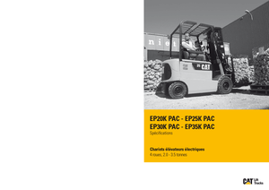 Челни вилични електрокари Caterpillar EP35K PAC