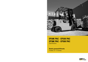 Челни вилични електрокари Caterpillar EP35K PAC