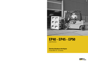 Челни вилични електрокари Caterpillar EP50