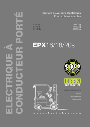Челни вилични електрокари Clark EPX 20 s ac