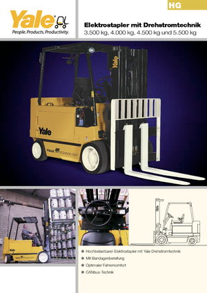 Челни вилични електрокари Yale ERC 45 HG