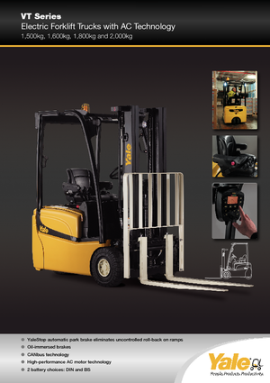 Челни вилични електрокари Yale ERP 18 VT