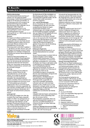 Челни вилични електрокари Yale ERP25VL