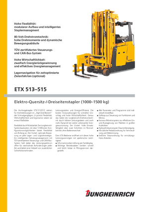 Електрически странични товарачи Jungheinrich ETX 515