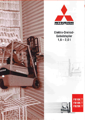 Челни вилични електрокари Mitsubishi FB 18 KT