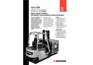 Челни вилични електрокари Mitsubishi FB 16 N