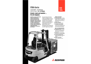 Челни вилични електрокари Mitsubishi FB 16 N