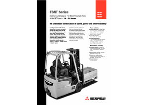 Челни вилични електрокари Mitsubishi FB 20 NT ac