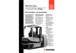 Челни вилични електрокари Mitsubishi FB 30 KPAC