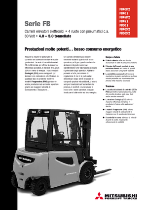 Челни вилични електрокари Mitsubishi FB45
