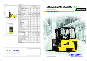 Челни вилични електрокари Hyundai 20BC-9