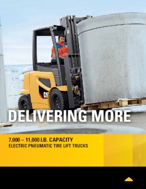 Челни вилични електрокари Caterpillar 2EP11000